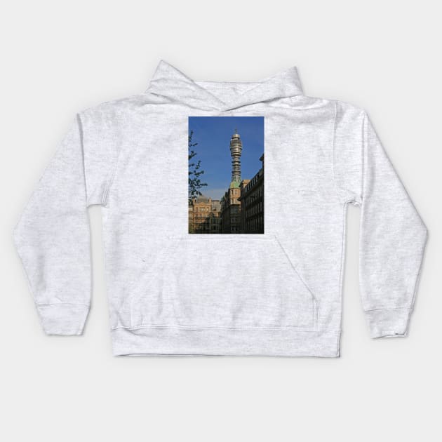 The BT Tower Kids Hoodie by RedHillDigital